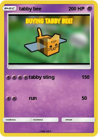Pokemon tabby bee
