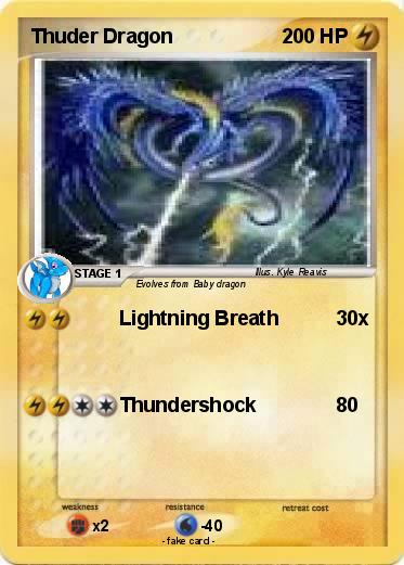 Pokemon Thuder Dragon