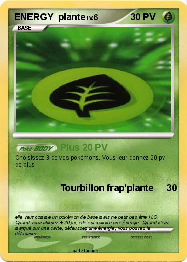 Pokemon ENERGY  plante