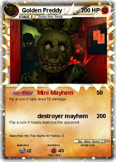 Pokemon Golden Freddy