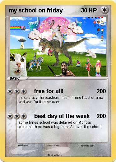 Pokemon my school on friday