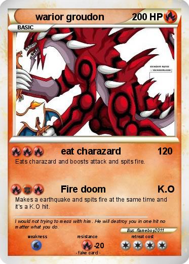 Pokemon warior groudon