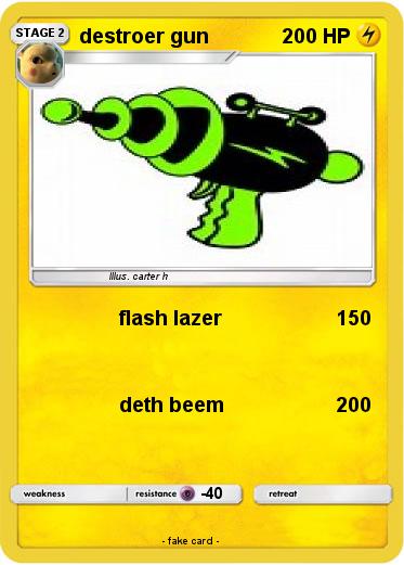 Pokemon destroer gun