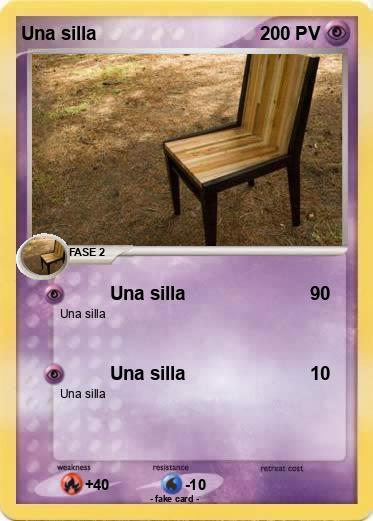 Pokemon Una silla