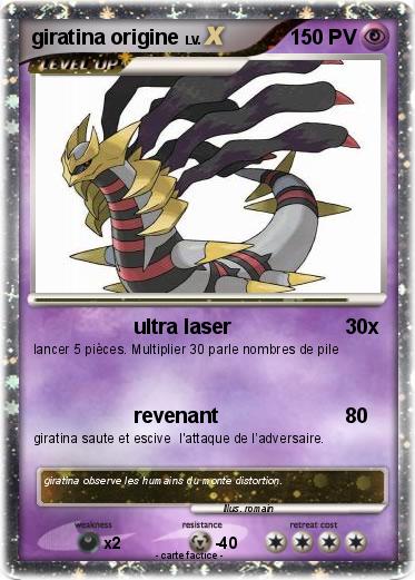 Pokemon giratina origine