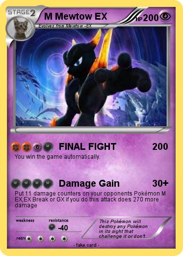 Pokemon M Mewtow EX