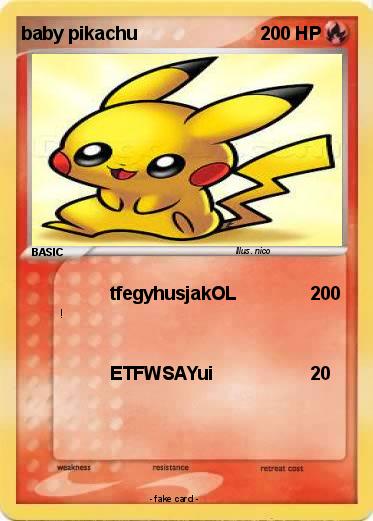 Pokemon baby pikachu