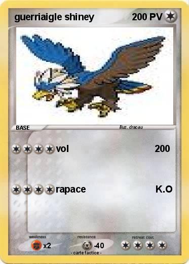 Pokemon guerriaigle shiney