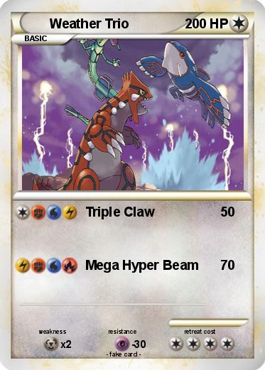 Pokemon Weather Trio