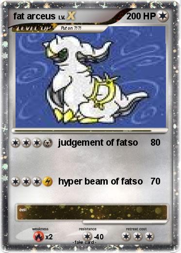 Pokemon fat arceus