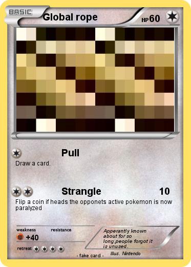 Pokemon Global rope
