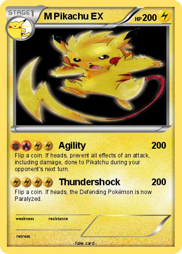 Pokemon M Pikachu EX