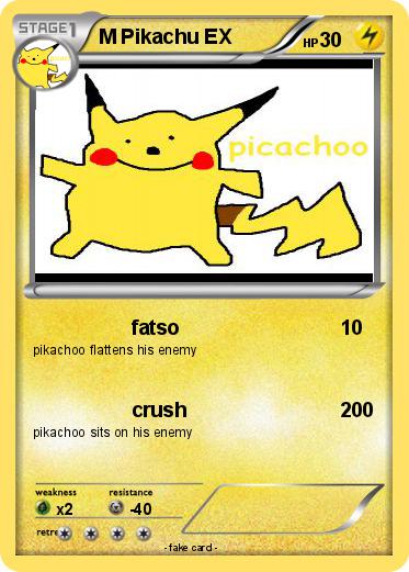 Pokemon M Pikachu EX