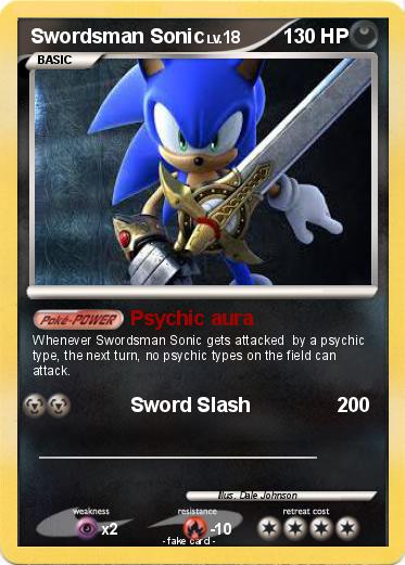 Pokemon Swordsman Sonic
