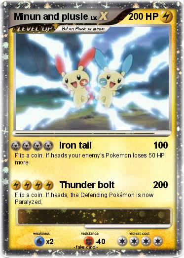 Pokemon Minun and plusle