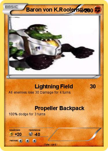 Pokemon Baron von K.Roolenstien