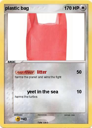 Pokemon plastic bag