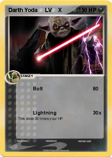 Pokemon Darth Yoda     LV    X