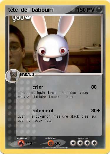 Pokemon téte  de   babouin