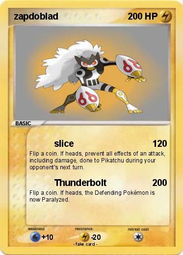 Pokemon zapdoblad