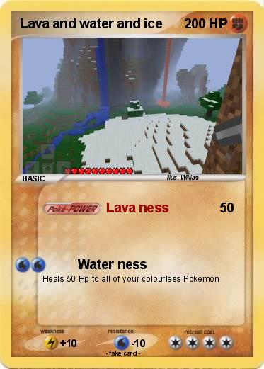 Pokemon Lava and water and ice