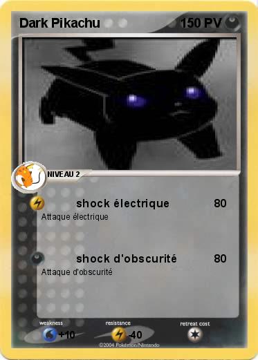 Pokemon Dark Pikachu