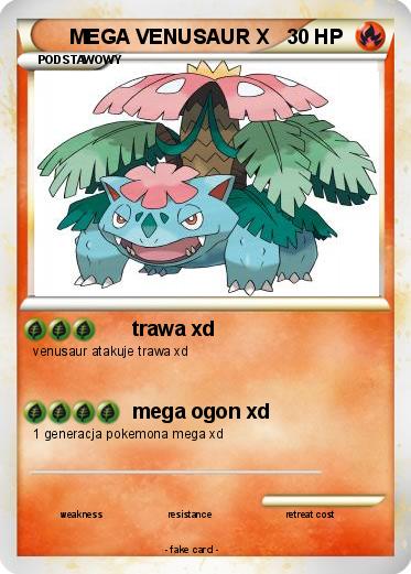 Pokemon MEGA VENUSAUR X