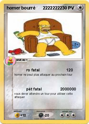 Pokemon homer bourré      222222223