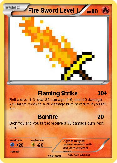 Pokemon Fire Sword Level 1