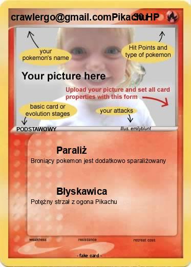 Pokemon crawlergo@gmail.comPikachu