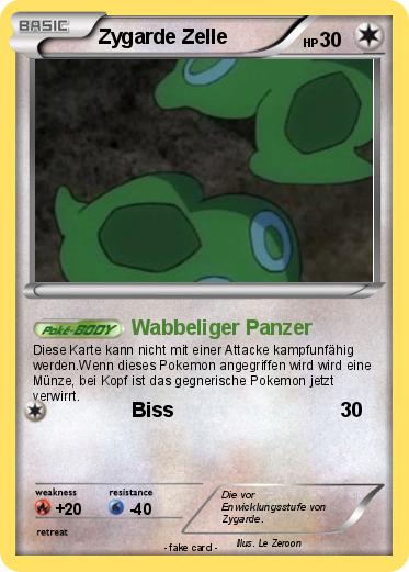 Pokemon Zygarde Zelle