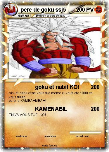 Pokemon pere de goku ssj5