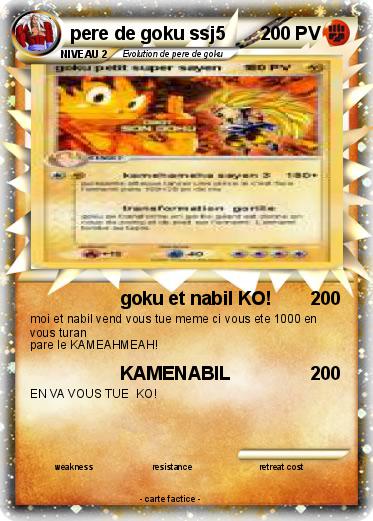 Pokemon pere de goku ssj5