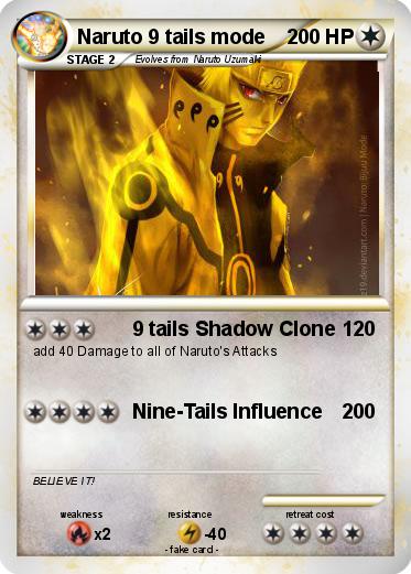 Pokemon Naruto 9 tails mode