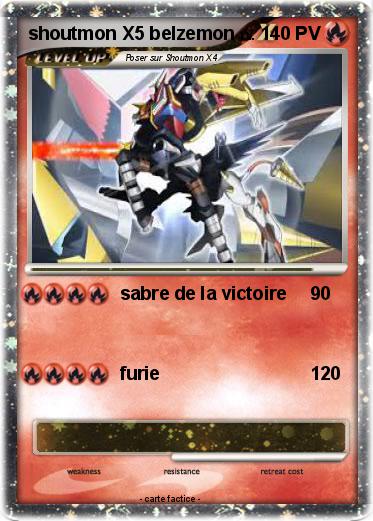 Pokemon shoutmon X5 belzemon