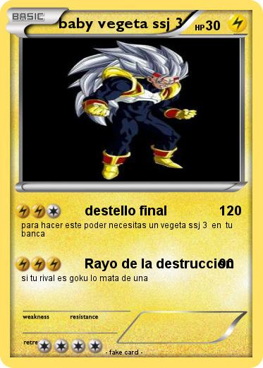 Pokemon baby vegeta ssj 3