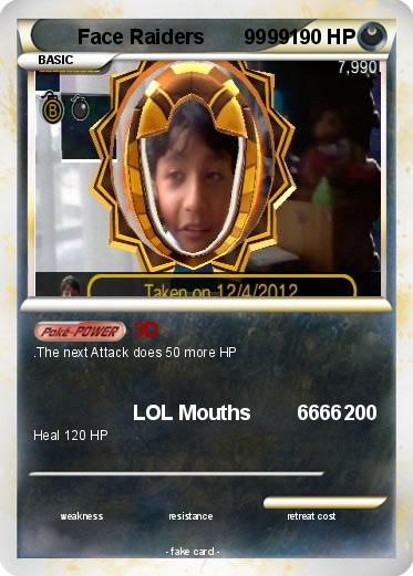 Pokemon Face Raiders       9999