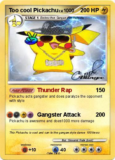 Pokemon Too cool Pickachu