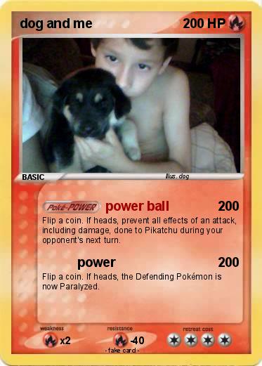 Pokemon dog and me