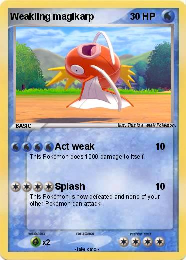 Pokemon Weakling magikarp