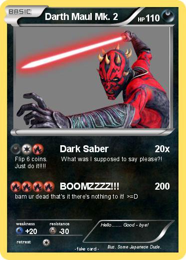 Pokemon Darth Maul Mk. 2