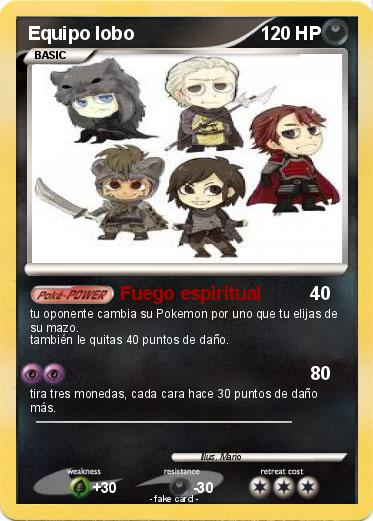 Pokemon Equipo lobo