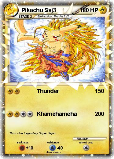 Pokemon Pikachu Ssj3