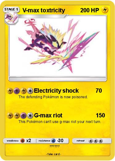 Pokemon V-max toxtricity