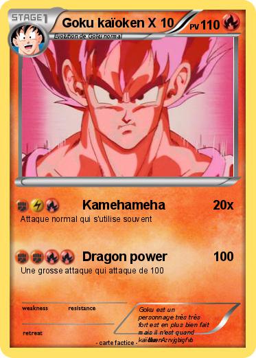 Pokemon Goku kaïoken X 10