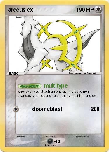 Pokemon arceus ex