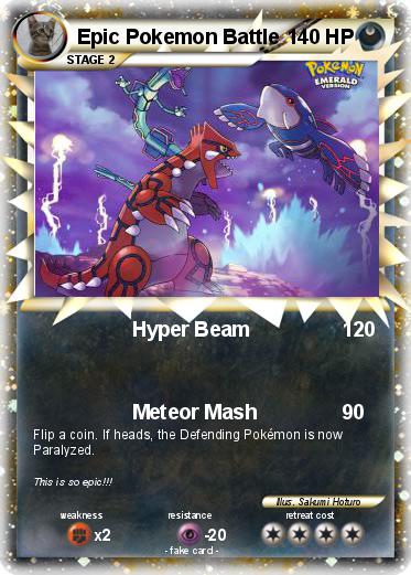 Pokemon Epic Pokemon Battle