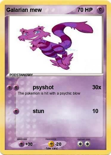 Pokemon Galarian mew