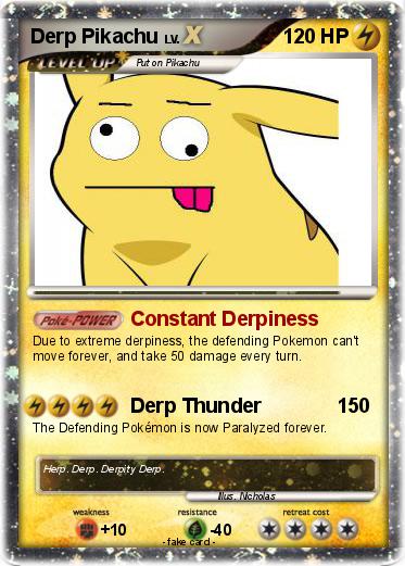 Pokemon Derp Pikachu