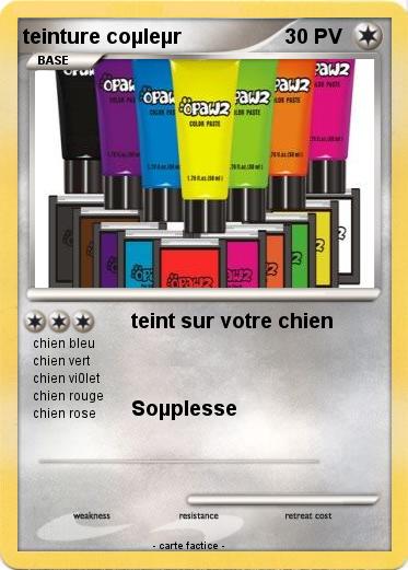 Pokemon teinture coµleµr